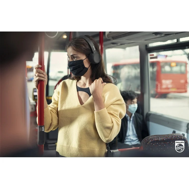 Philips H4205 on-Ear Wireless Headphones with 32mm Drivers and BASS Boost on Demand, Black | Walmart (US)