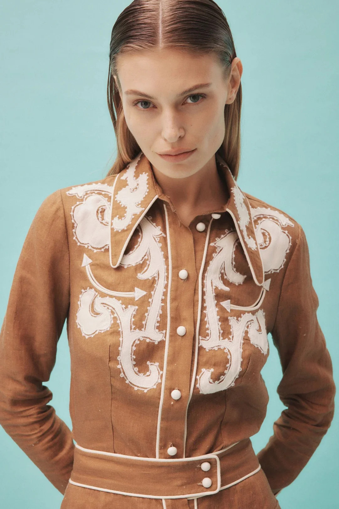 Ruby Appliqué Shirt | COUPER