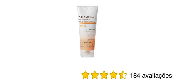 Gel de Limpeza Facial Antioxidante Vitamina C Botik 50g | oBoticario (BR)