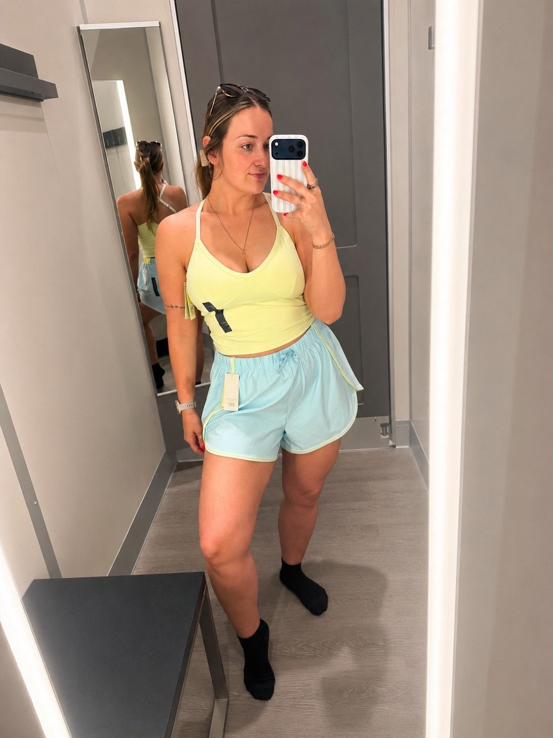 hello summer 🌿🩵☀️ currently living in matching athletic sets and this blue + green combo from target is too cute not to share

#LTKActive #LTKMidsize #LTKfitnessgoals