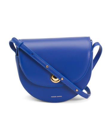 Made In Italy Leather Mini Saddle Bag | TJ Maxx