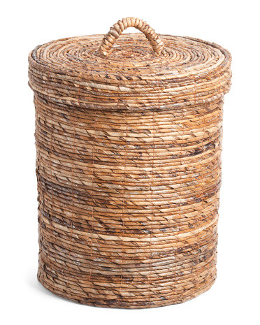 Small Banana Lidded Laundry Basket | Marshalls