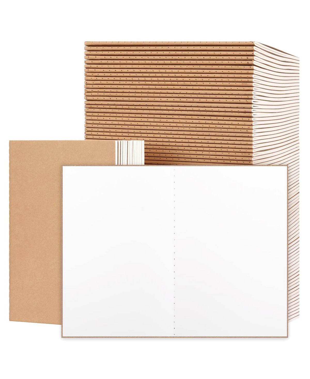 Gnuadz Blank Notebooks A5 Unlined Sketchbooks Journal Set - Brown 204-100pack | Macy's