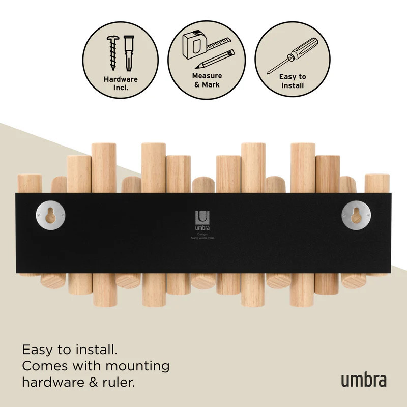 Picket Rail Hook - Wood Wall Hooks & Decorative Wall Hook | Umbra | Umbra