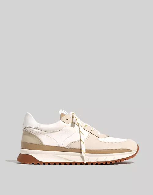 Kickoff Trainer Sneakers in Neutral Colorblock Leather | Madewell