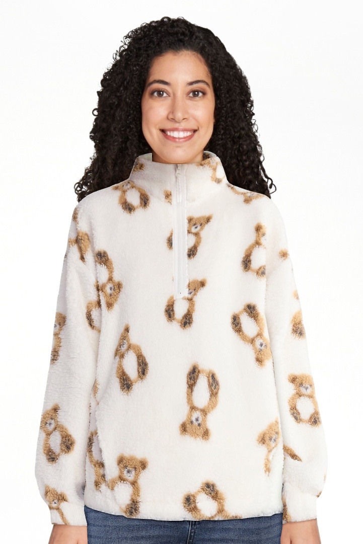 No Boundaries Jersey de Felpa con Media Zíper Mujer | Walmart (US)