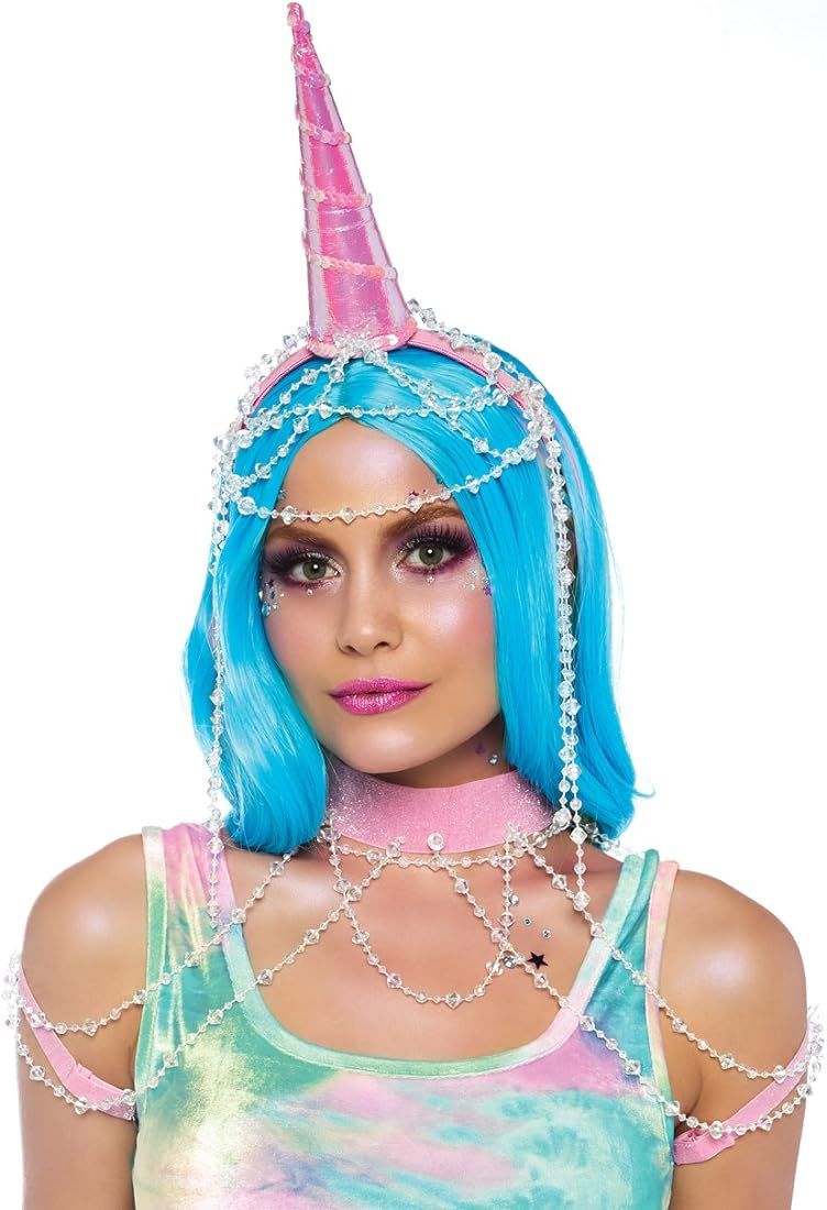Leg Avenue Women's Golden Glitter Unicorn Headband | Amazon (US)