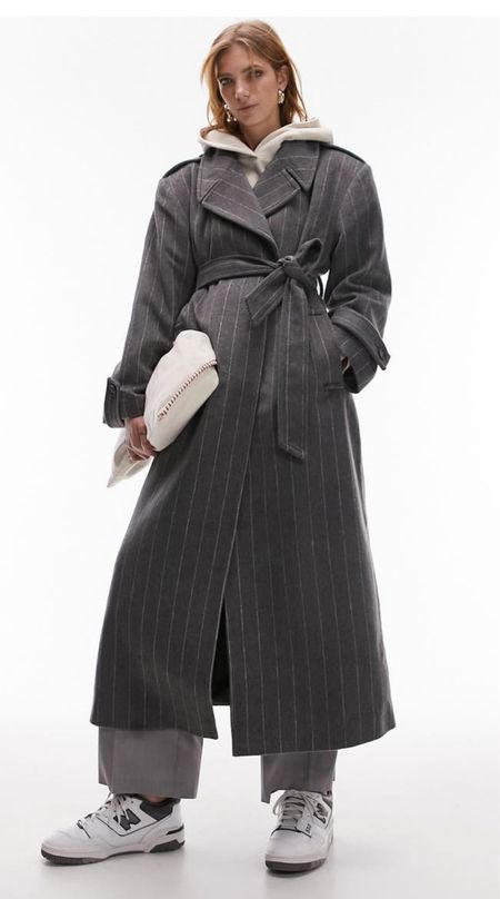 Pinstripe grey coat 