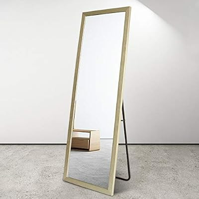 BOLEN Full Length Mirror PS Polymer Frame Mirror Standing Hanging or Leaning Against Wall Mirror ... | Amazon (US)