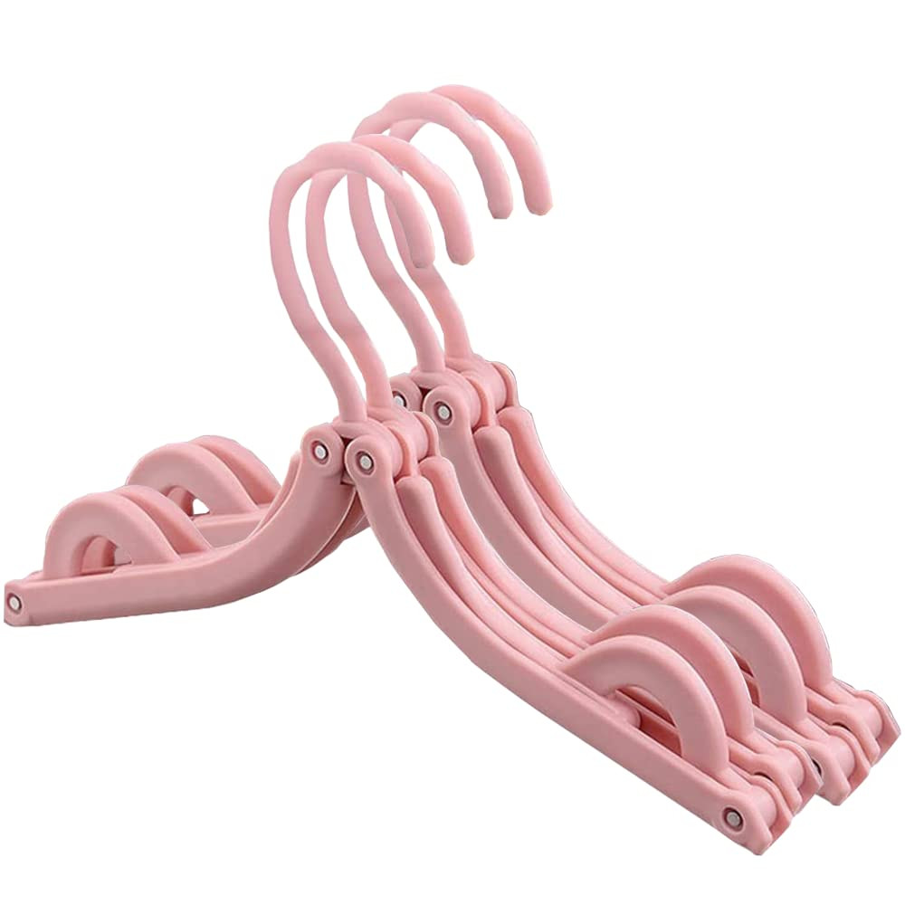 GIPOBUY 4 PCS Portable Travel Mini Rack Upgrated 4 Pack, Pink | Amazon (US)