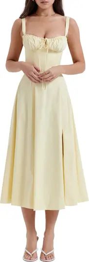 Carmen Bustier Sundress | Yellow Sundress Yellow Vacation Dress Sundresses 2024 Yellow Midi Dress | Nordstrom