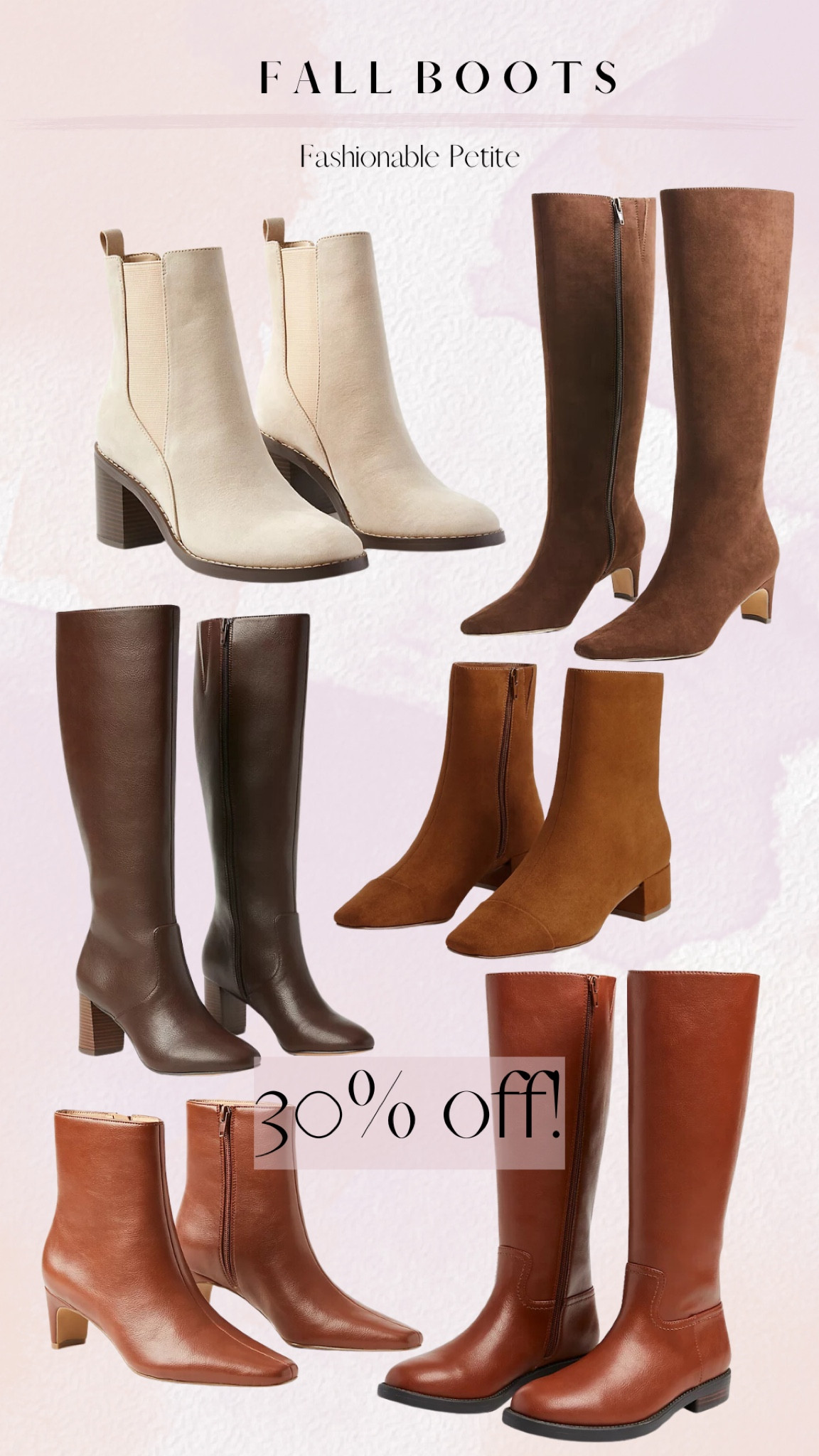 Fall boots including ankle boots and knee high boots 30% off!

Boots, women’s boots, fall shoes, fall boots, ankle boots, knee high boots, riding boots, pointed toe boots, fall outfit 

#LTKSaleAlert #LTKShoeCrush