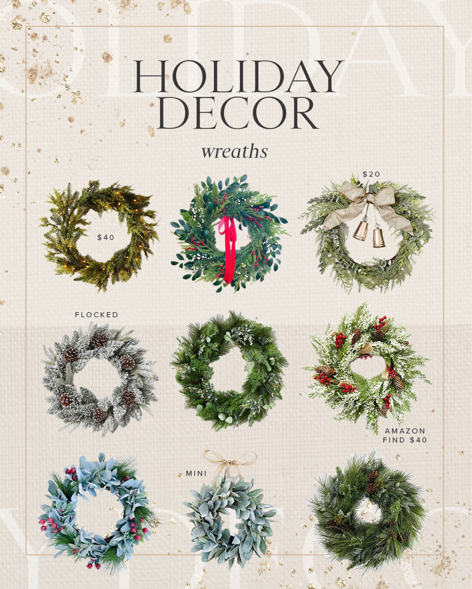 H O L I D A Y \ my favorite Christmas wreaths for the season!

Home decor
Front door 

#LTKHoliday #LTKhome
