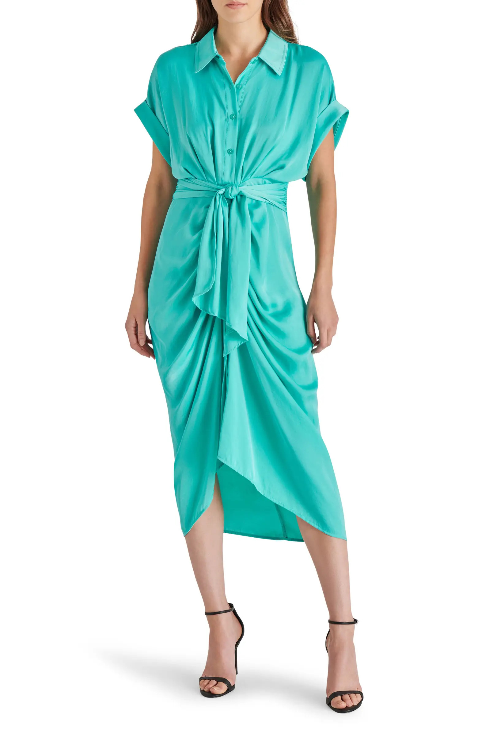Tori Tie Waist Midi Shirtdress | Nordstrom