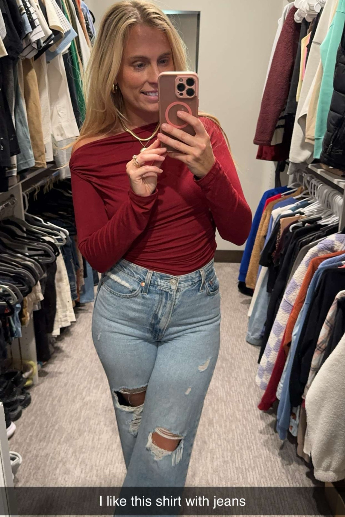 Still obsessing over these jeans!!!  I was shocked when I first tried them on because they are so so so soft! And so comfy!!! I’m 5-6 and 146 lbs — wearing a size 28 and I got regular length 32” 

Top wearing a medium!

#LTKmidsize #LTKbeauty #LTKstyletip