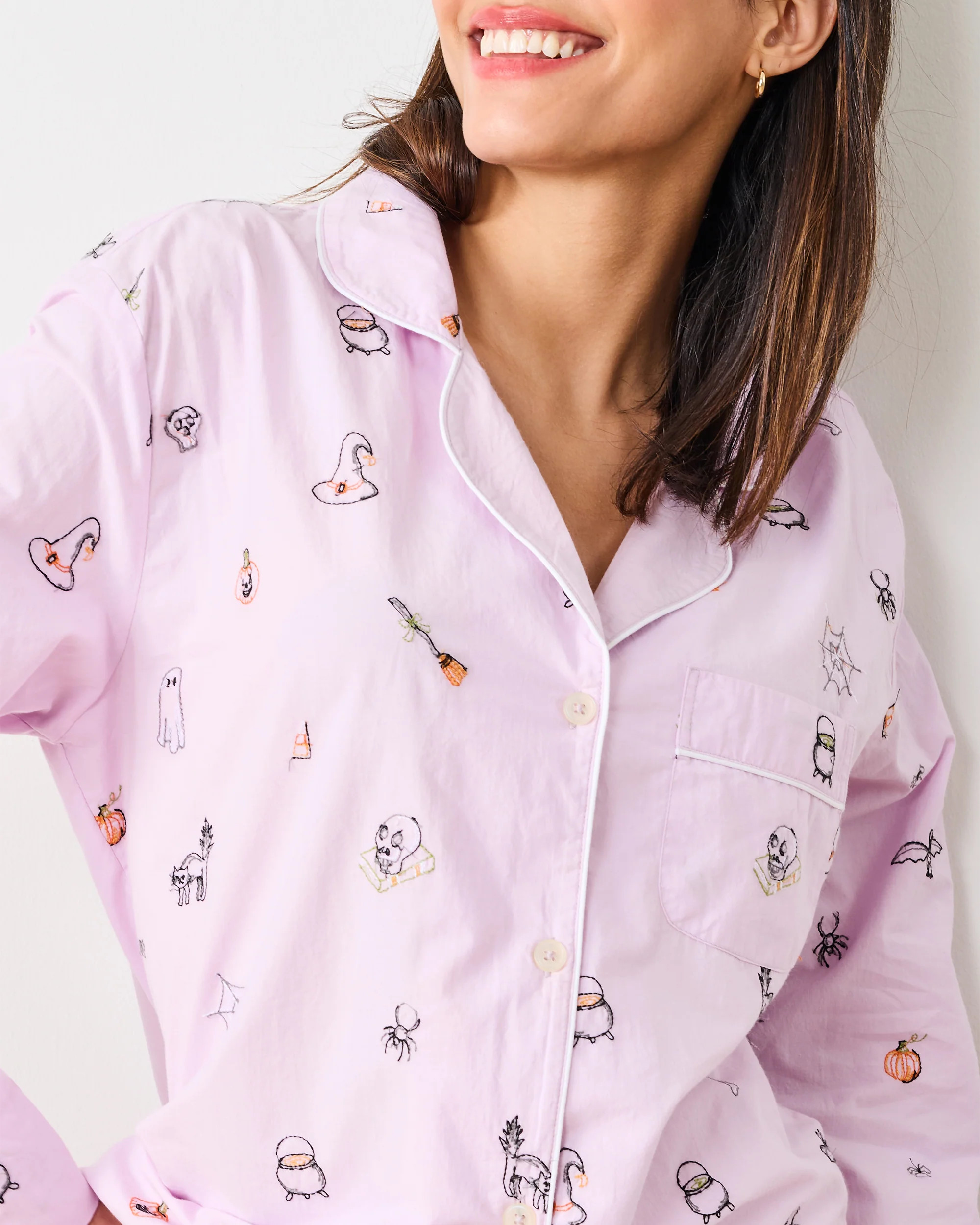 October Traditions - Long PJ Set - Purple Spell | Printfresh