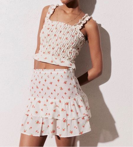 Smocked floral tank top and skirt matching set 

#LTKfindsunder50 #LTKstyletip #LTKSeasonal