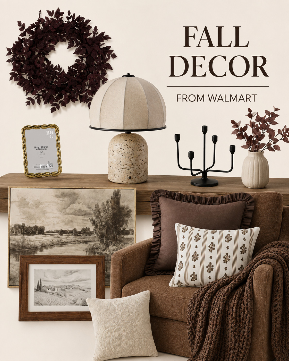 🍂 Fall Decor from Walmart | Cozy & Elegant Home Finds

Bring warm, cozy fall style into your home with these beautiful Walmart décor finds. Think rich brown tones, vintage-inspired artwork, textured pillows, cozy throws, earthy accents, and timeless pieces that create a warm neutral fall aesthetic.

Perfect for your living room, bedroom, entryway, or cozy reading nook. 🤎

Shop these fall décor finds and refresh your space for the season! 

 #LTKSeasonal #LTKHome