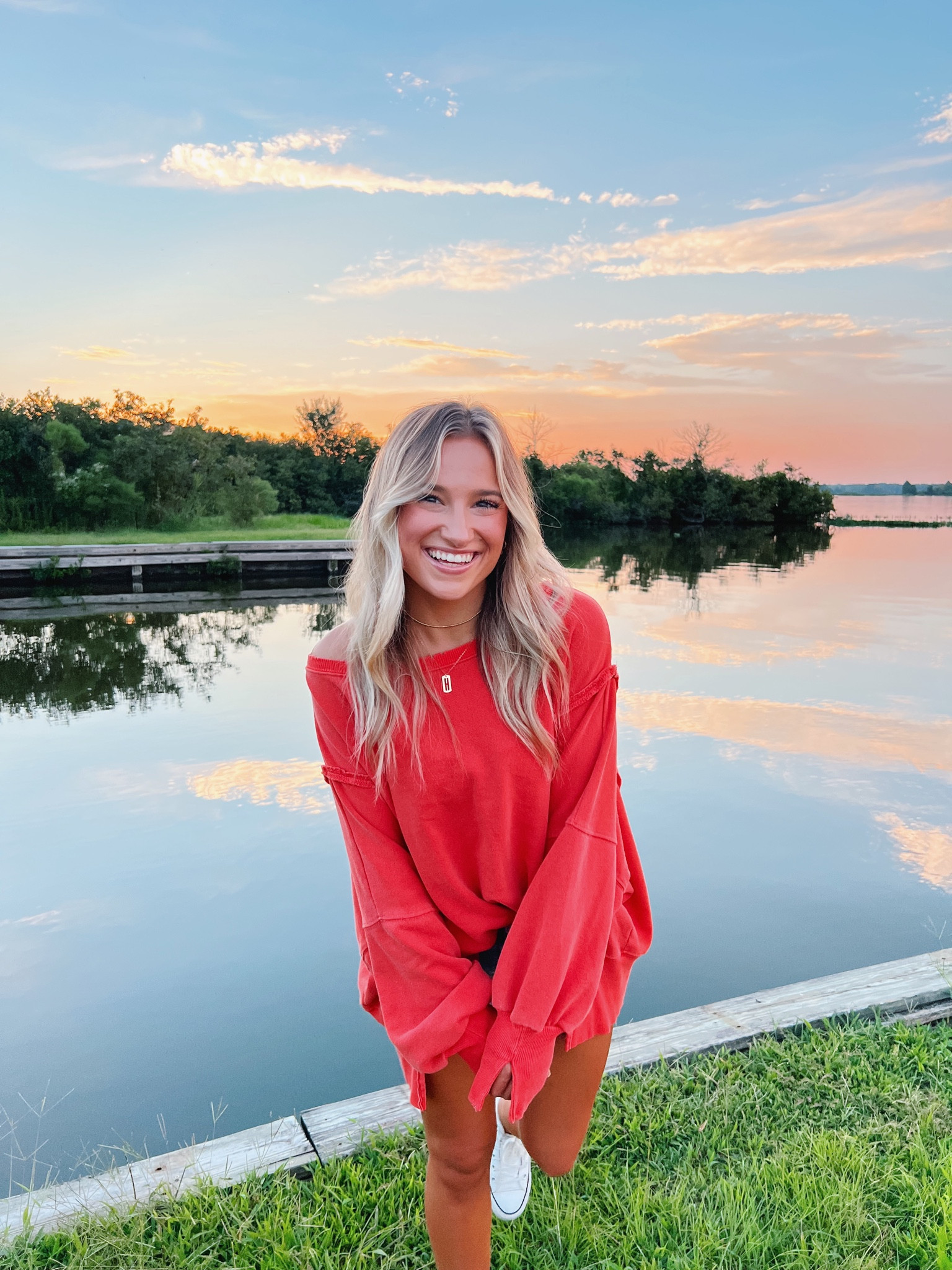 my FAV pullover from free people! so cute with jean shorts, jeans, or leggings! size down one—it runs big! i got the XS🧡

#LTKSeasonal #LTKfindsunder100 #LTKstyletip