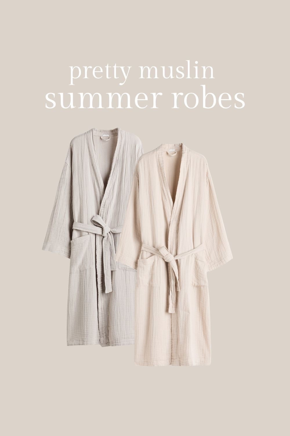 Lightweight muslin bathrobes, perfect for summer.

#LTKmomlife #LTKHome