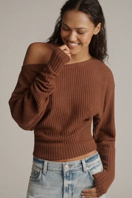 Pilcro Long-Sleeve Cozy Top | Anthropologie (US)
