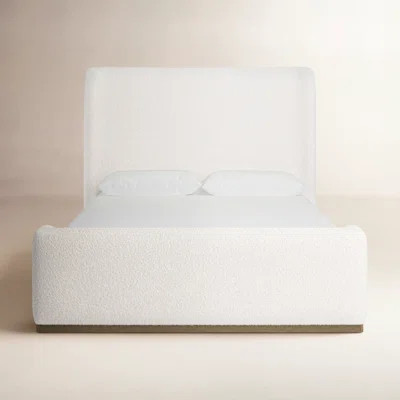 Marlin Upholstered Sleigh Bed Cream | Wayfair North America