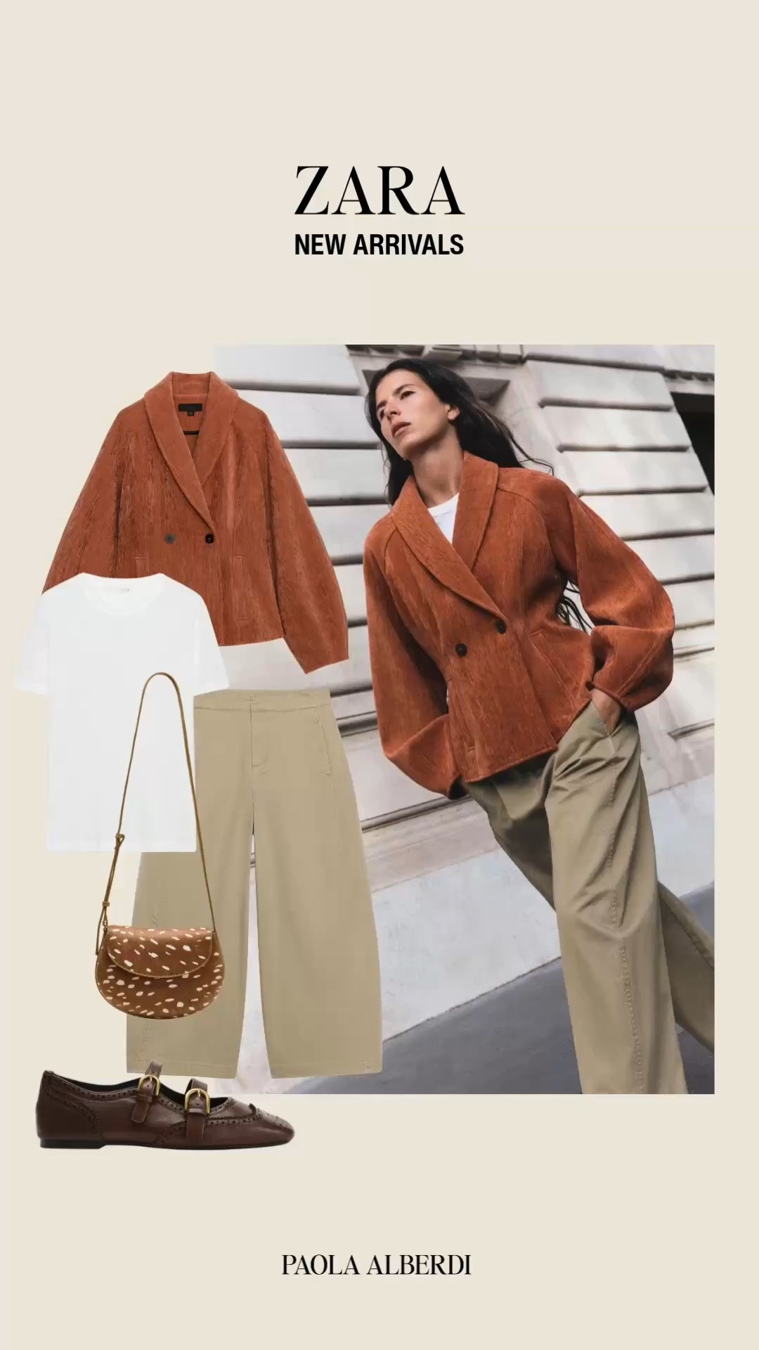A feminine take on fall dressing with a rich burnt orange blazer and a little deer-print detail to bring the look to life. Warm tones, pretty layers, and a playful bag make this one feel classic with a touch of personality.🍂🤎

#LTKdayinmylife #LTKgrwm #LTKootd