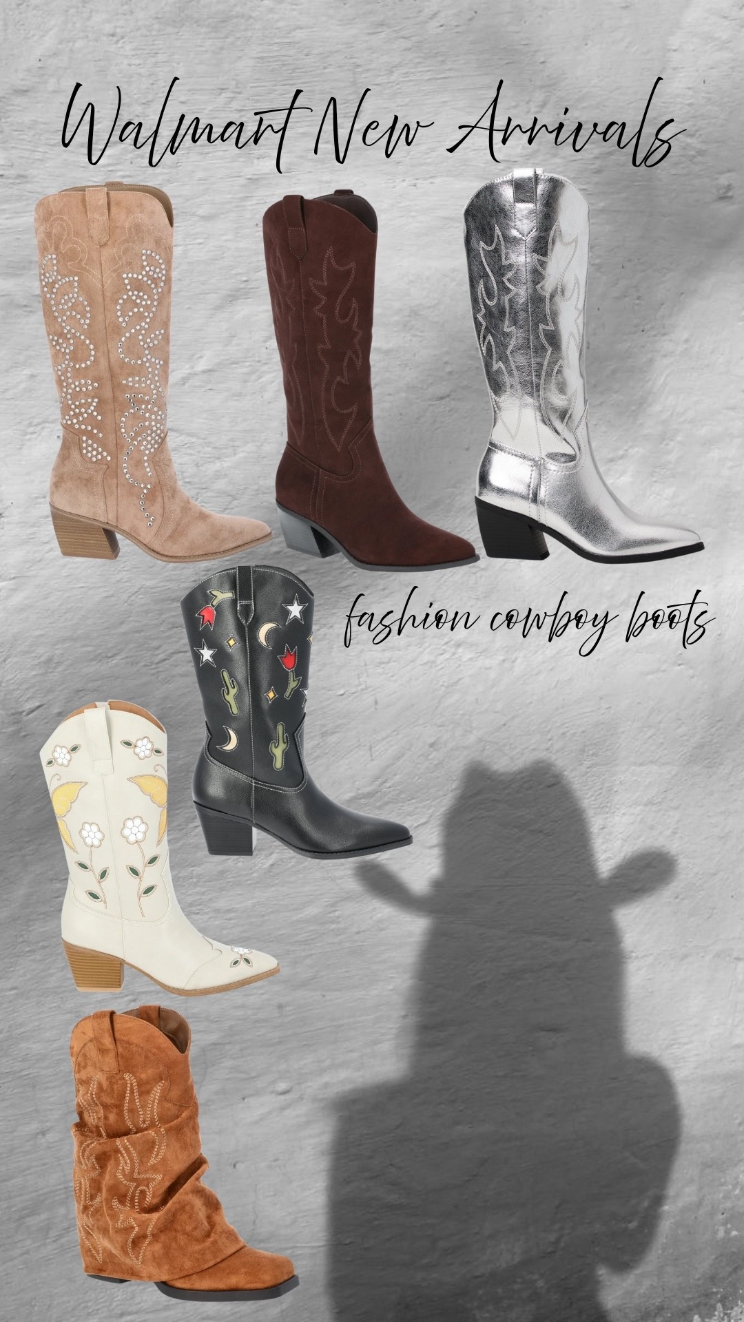 Walmart Cowboy Boots- New Arrivals

#LTKStyleTip #LTKShoeCrush #LTKFindsUnder50