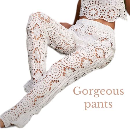 Favorite white crochet pants 

#LTKSeasonal #LTKswim #LTKFestival