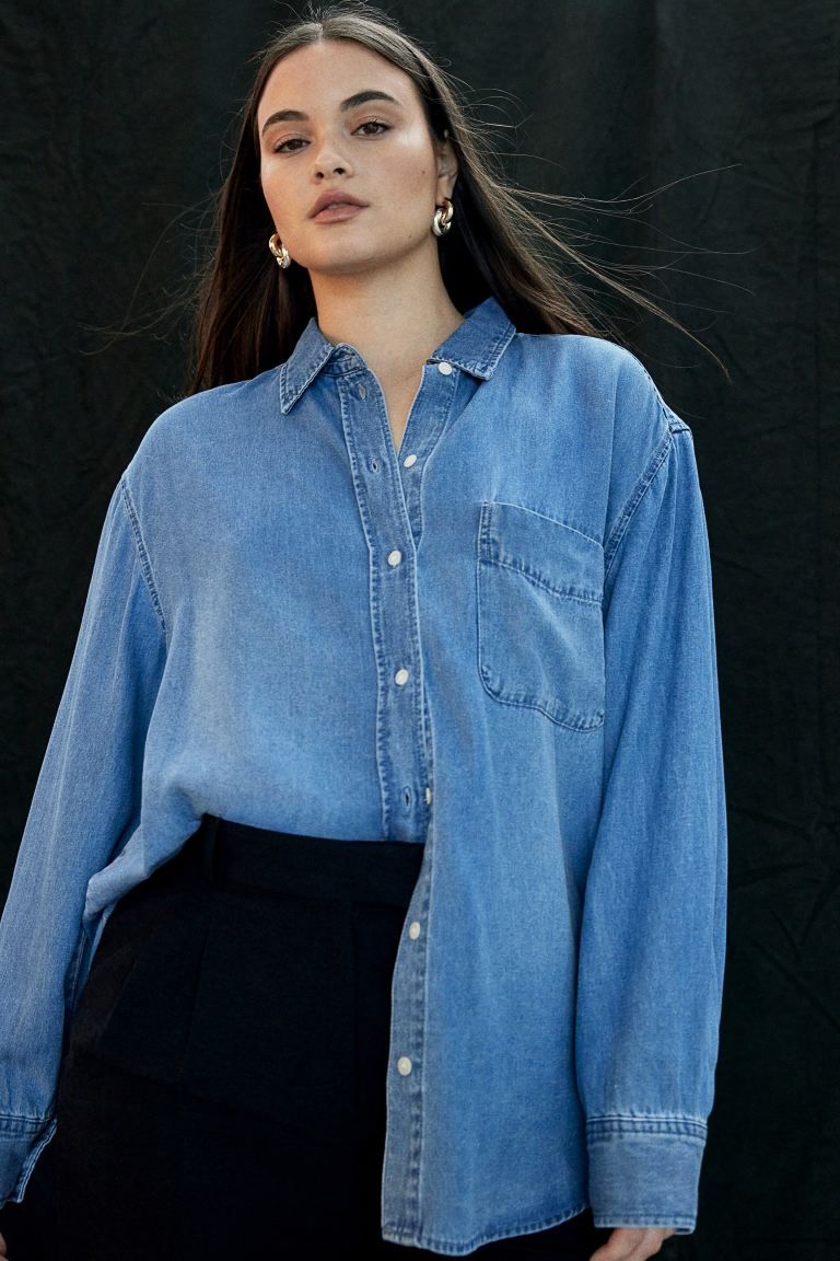 Lyocell Denim Shirt | H&M (US + CA)