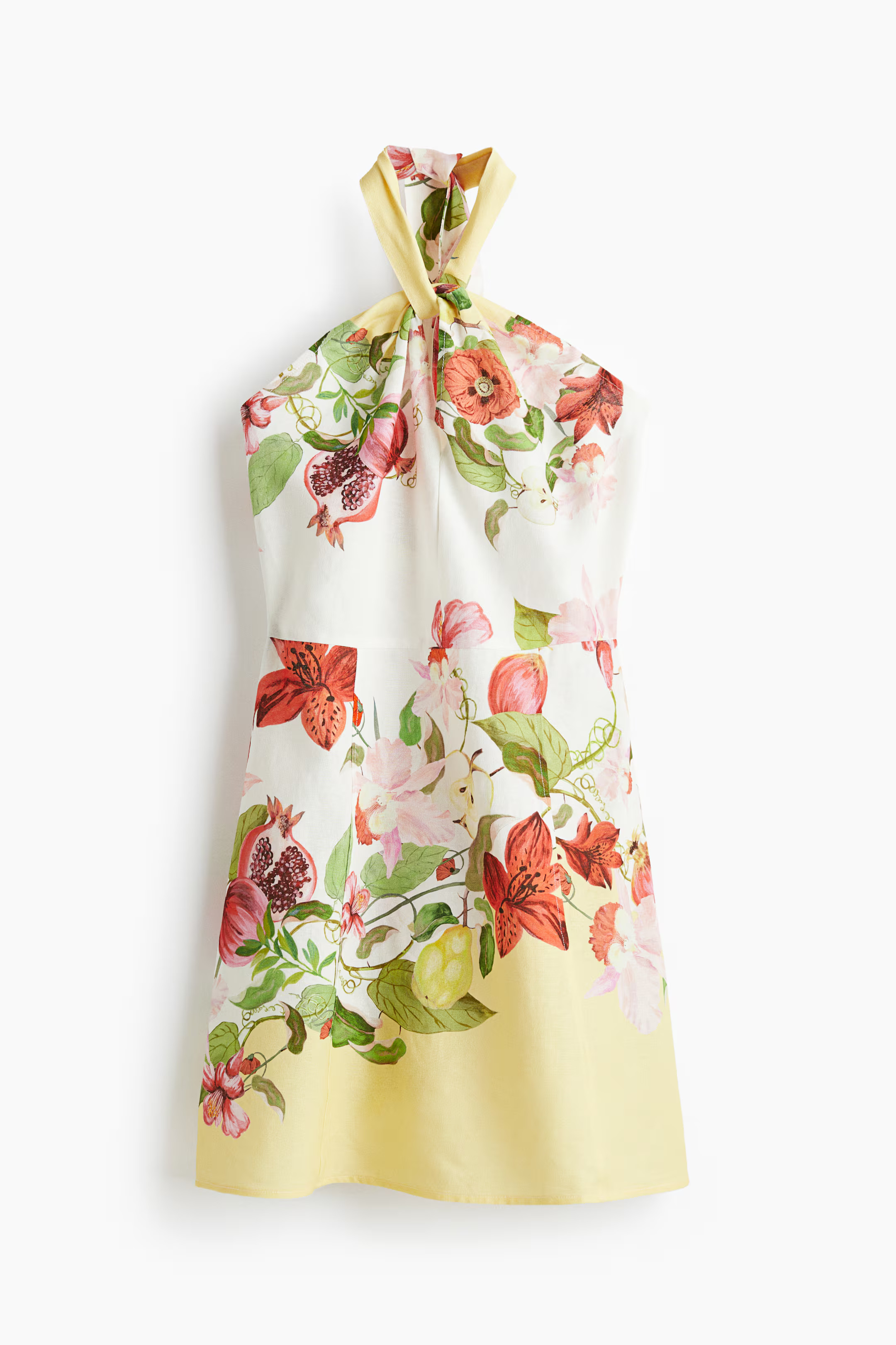 Linen-blend halterneck dress | H&M (UK, MY, IN, SG, PH, TW, HK)