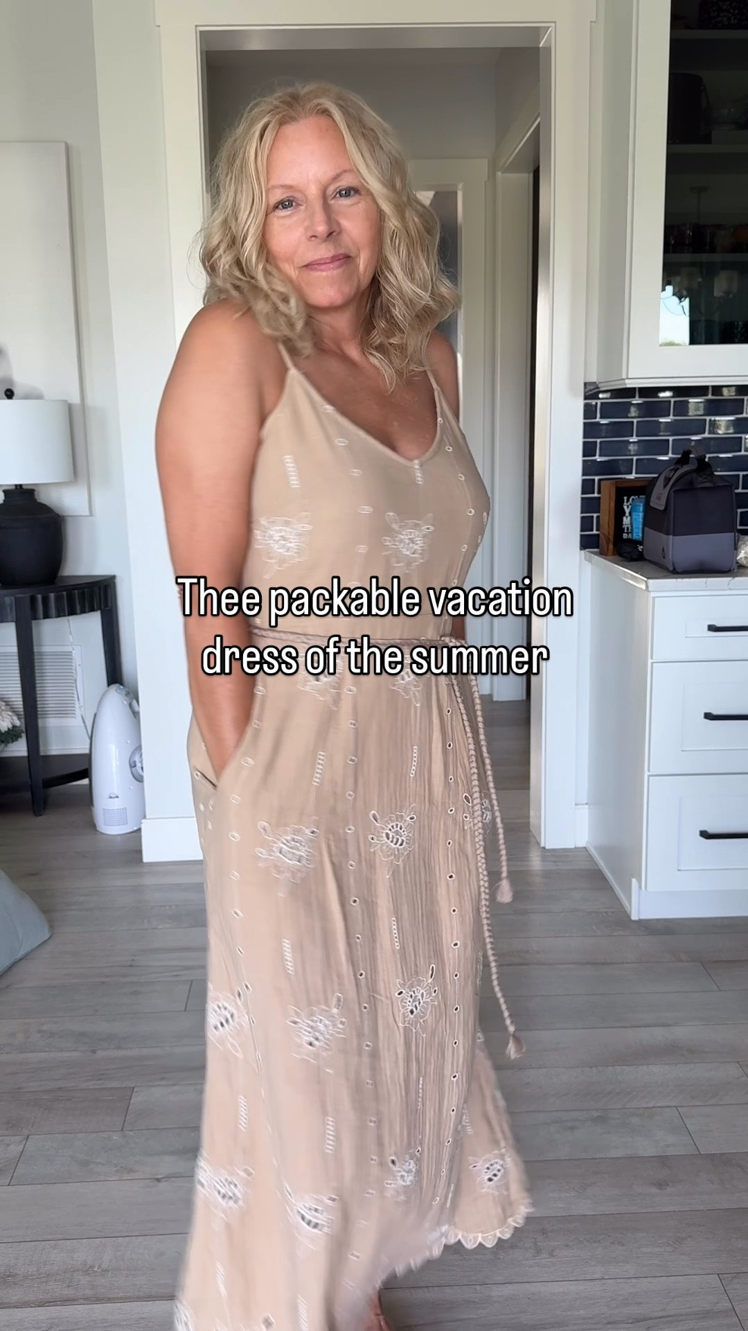 Perfect summer dress. Packable, layer, goes with any sandal or sneaker. Fits tts. I’m 5’ 3” and wearing a small. From @Target

#LTKgrwm #LTKootd #LTKTravel