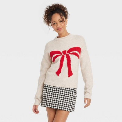 Women's Holiday Crewneck Pullover Sweater - A New Day™ | Target