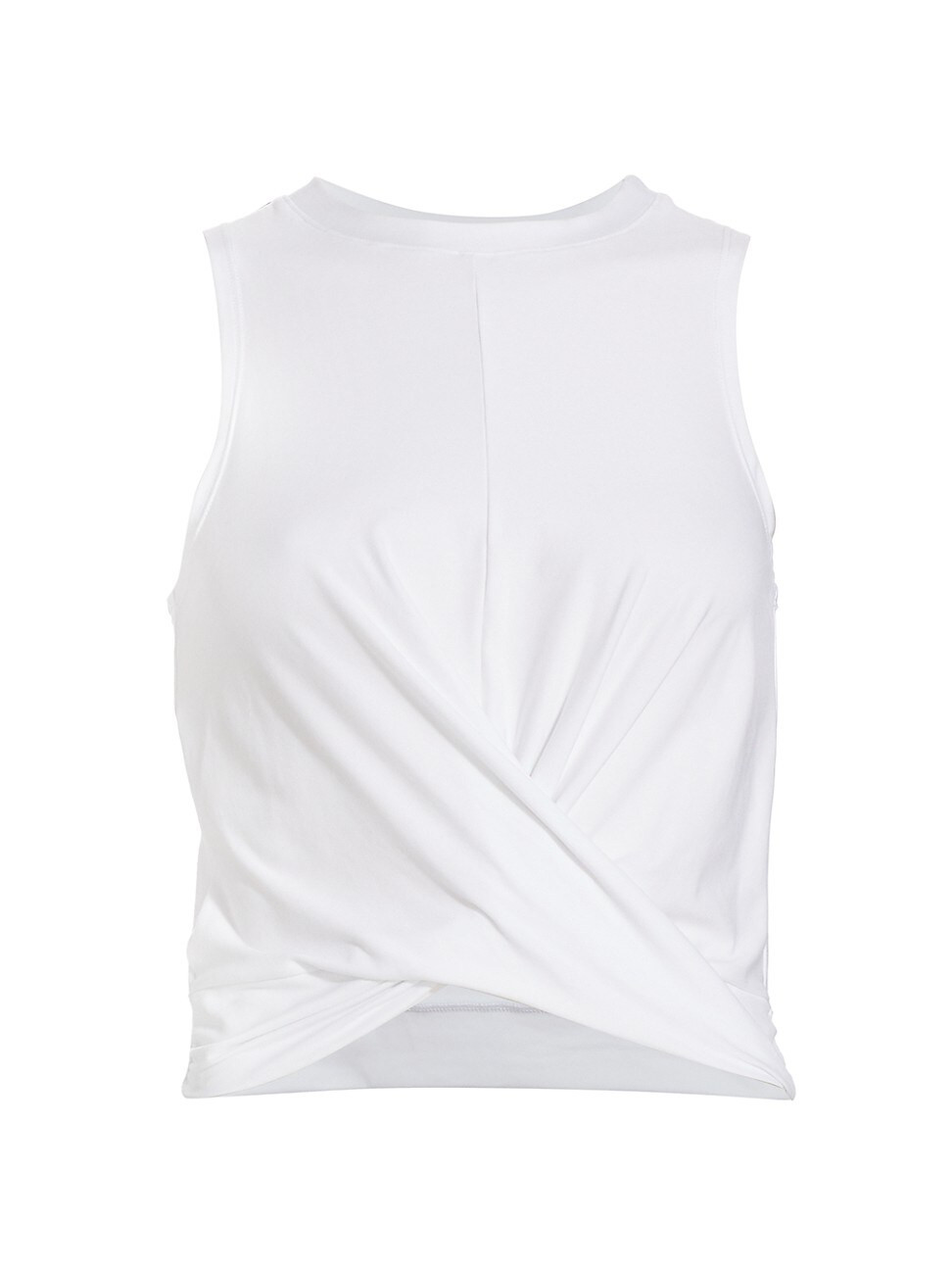 Women's Featherweight Intersect Crop Tank - Cloud White - Size Large | Saks Fifth Avenue