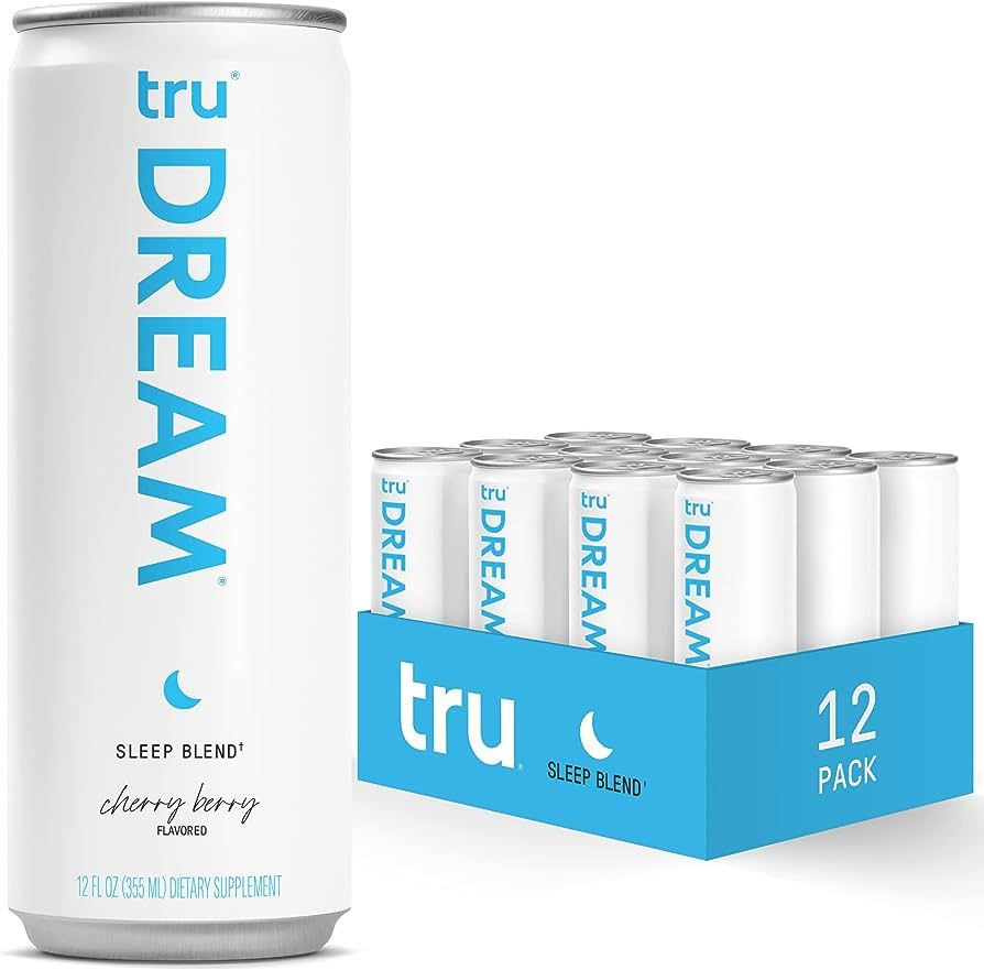 Tru Dream Sparkling Water, Calm Blend Drinks with Liquid Melatonin, GABA, and 5HTP, Cherry Berry ... | Amazon (US)