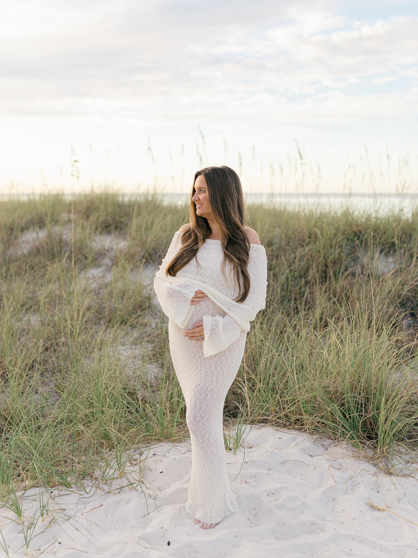 the maternity session of my dreams ☁️ 32 weeks & I remember how it was just yesterday finding out I’m pregnant with baby girl … time goes by so fast 🌊

dress is 🔗 on my LTK or say DRESS for the link 

@arrianelay captured the most beautiful sunrise photos  and I couldn’t recommend her enough 🫶🏼

#maternitybeachshoot #maternitydress #maternitysession #meshki #bumpstyle
