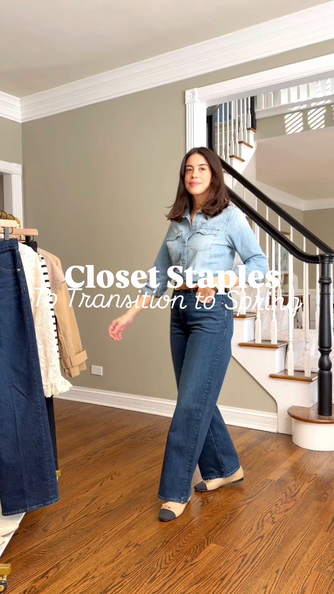 Closet staples to transition to spring
Sizing
Jeans TTS (I’m wearing a 27 regular)
Striped top size Small
Trench coat size Small
Pull on trousers size Small regular 
Denim shirt size Small
Cashmere tee size Small
Dress size 6 ( I sized up one)
@Aritzia @Madewell @jcrew @Quince @abercrombie 

#LTKSaleAlert #LTKSeasonal