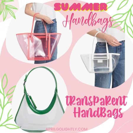 Transparent bags for summer! 

#LTKitbag #LTKsalealert