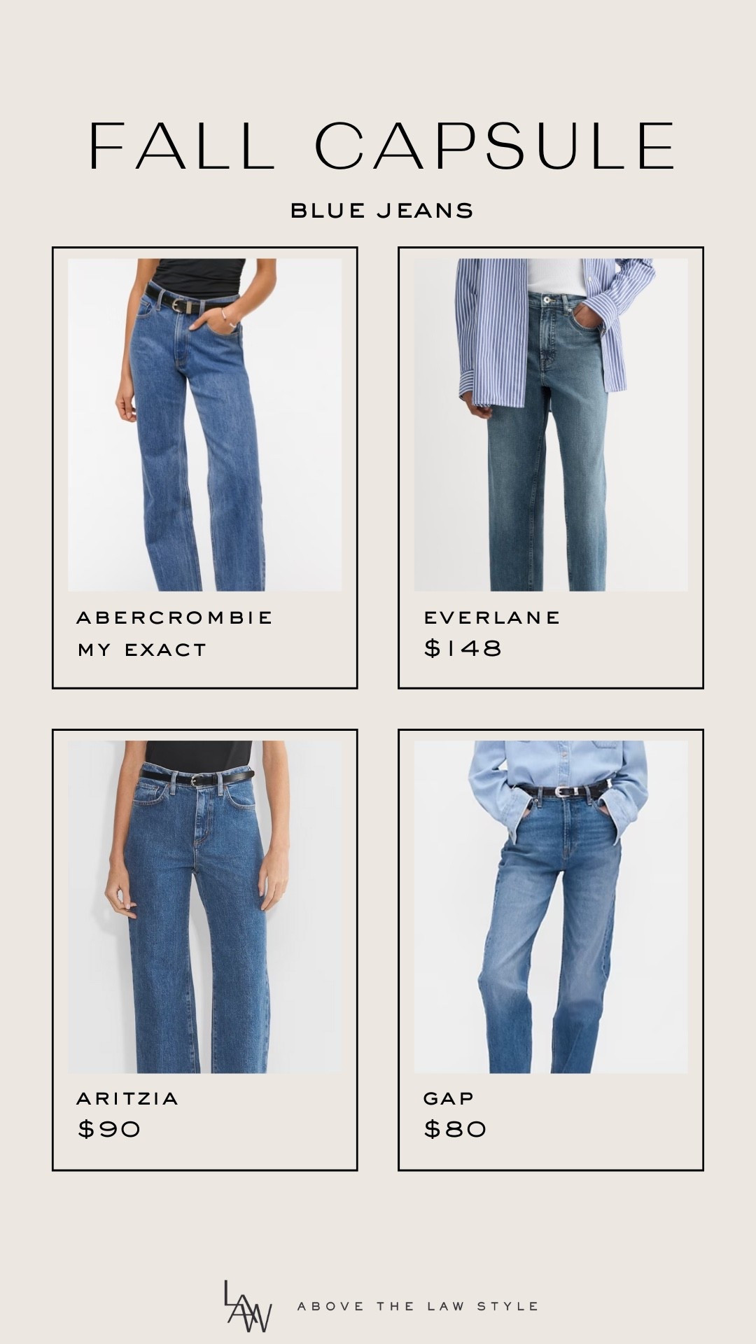 Fall Capsule: Blue Jeans

#LTKStyleTip #LTKFindsUnder100 #LTKFindsUnder50