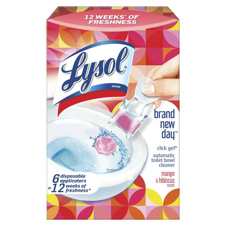 Lysol Toilet Bowl Cleaners, Mango and Hibiscus Scent, 0.68 Ounce, 6 Count | Walmart (US)