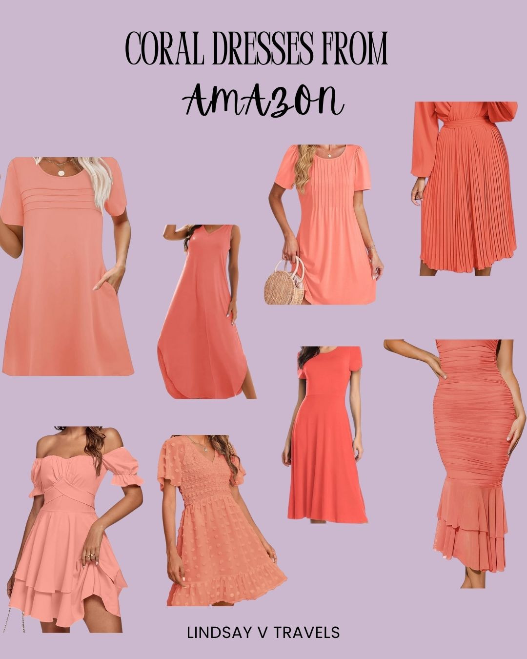 Summer in coral never looked so good! These Amazon coral dresses are lightweight, flattering, and perfect for sunny days and beach strolls. 

 #LTKSummerEdit #LTKFindsUnder50 #LTKWedding