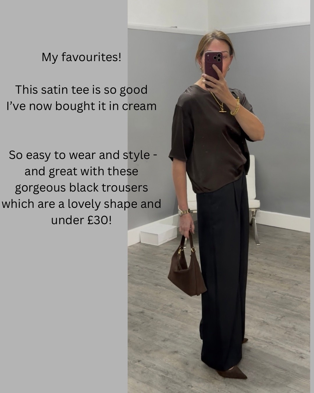 My best buys and my favourites. This satin tee is beautiful and the simplest dress up outfit ever! 
These trousers are under £30 and sooo good. They are an entire outfit for £55!
I wear a M tee and 10 long trousers

#LTKstyletip #LTKspring #LTKuk