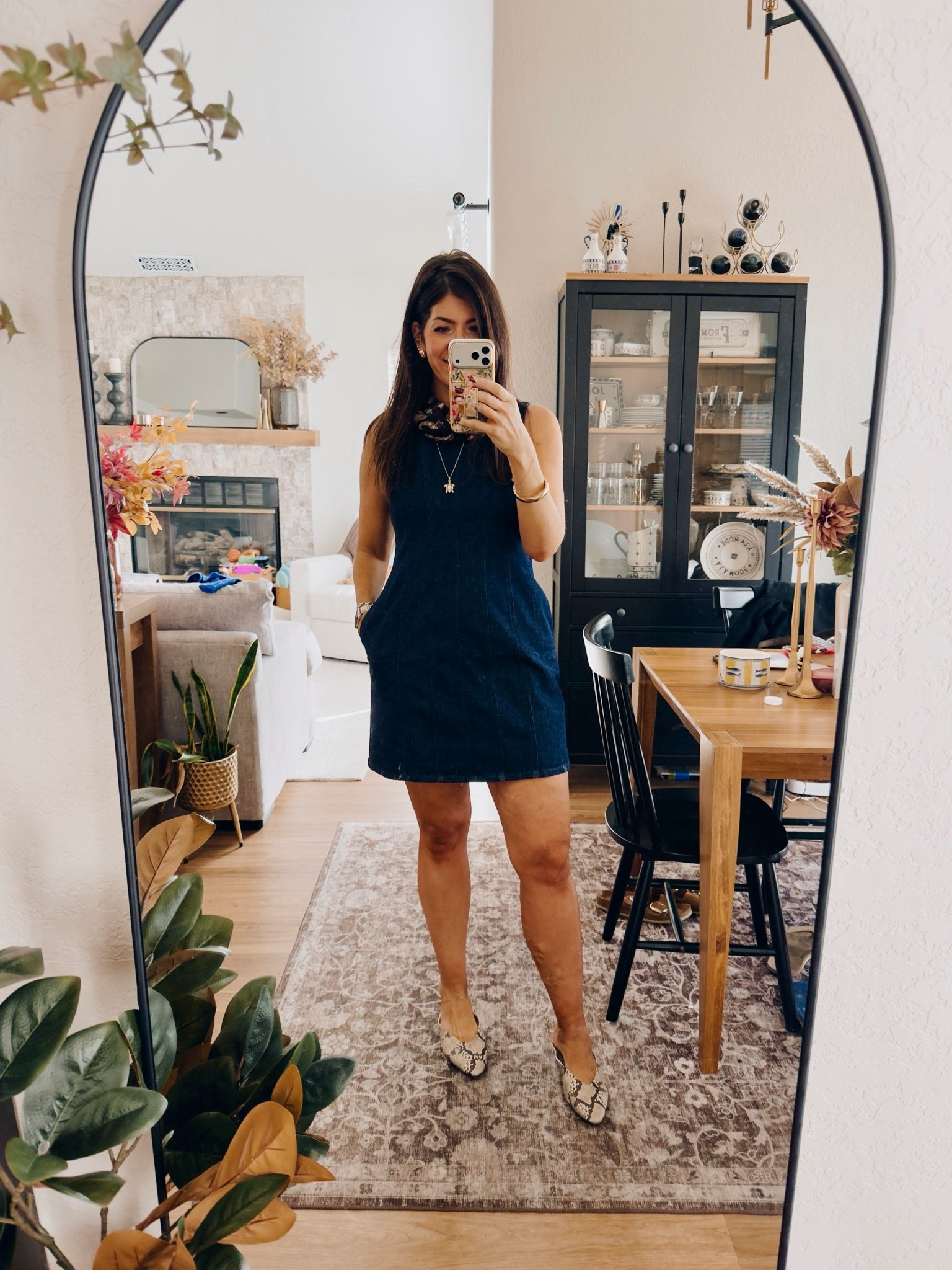In a medium dress

#LTKMidsize #LTKTall #LTKOver40