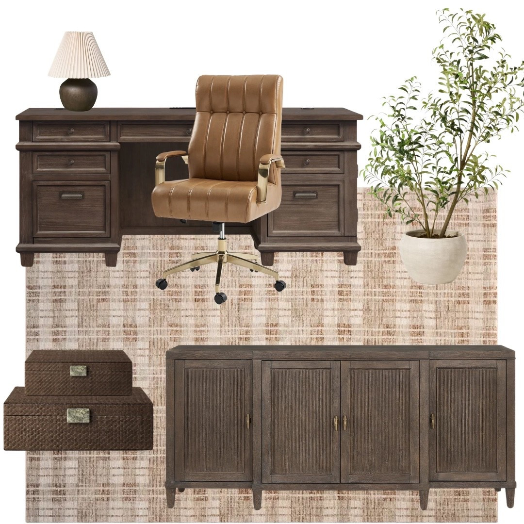 Office with rich dark wood accents

#LTKHome