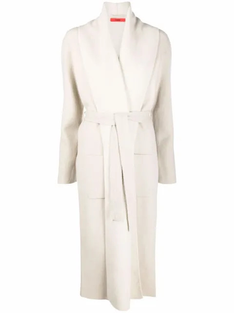 belted merino wrap coat | Farfetch (UK)