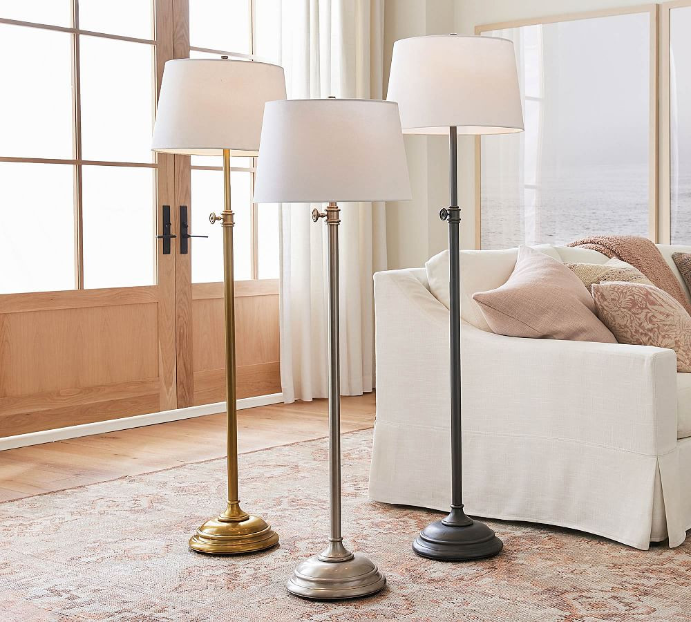 Chelsea Metal Adjustable Floor Lamp | Pottery Barn (US)