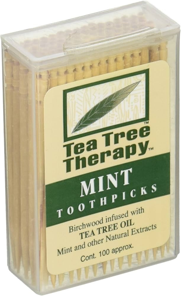 Tea Tree Therapy Mint Toothpicks 100 Ct (Pack of 1) | Amazon (US)