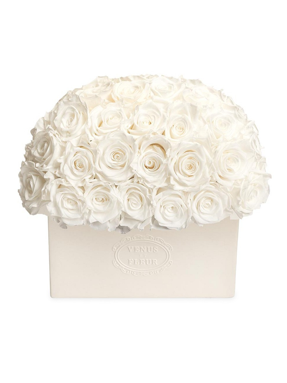 Serene Eternity Rose Porcelain Vase - Pure White | Saks Fifth Avenue