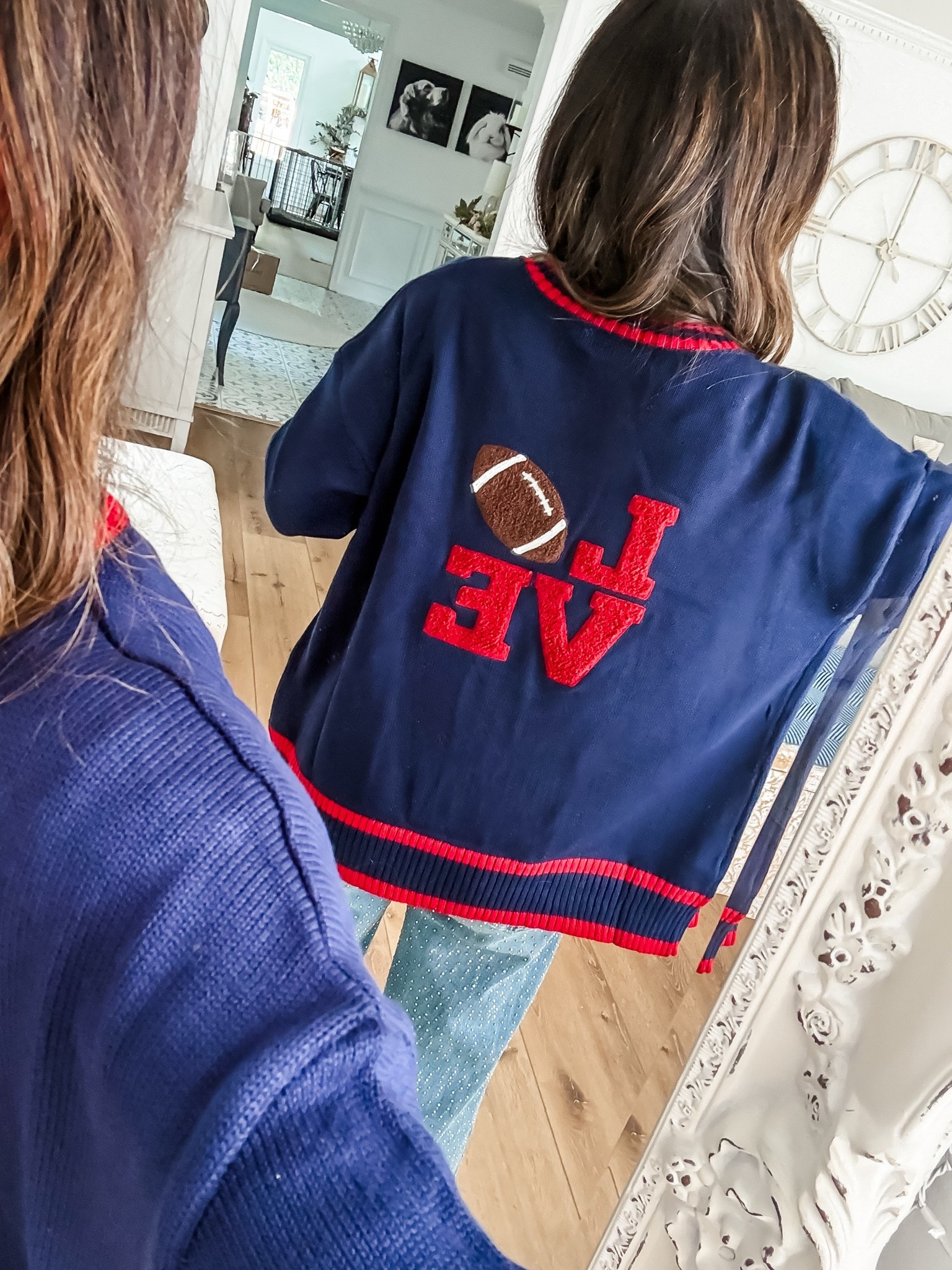 Small football cardigan. Game day.

#LTKOver40