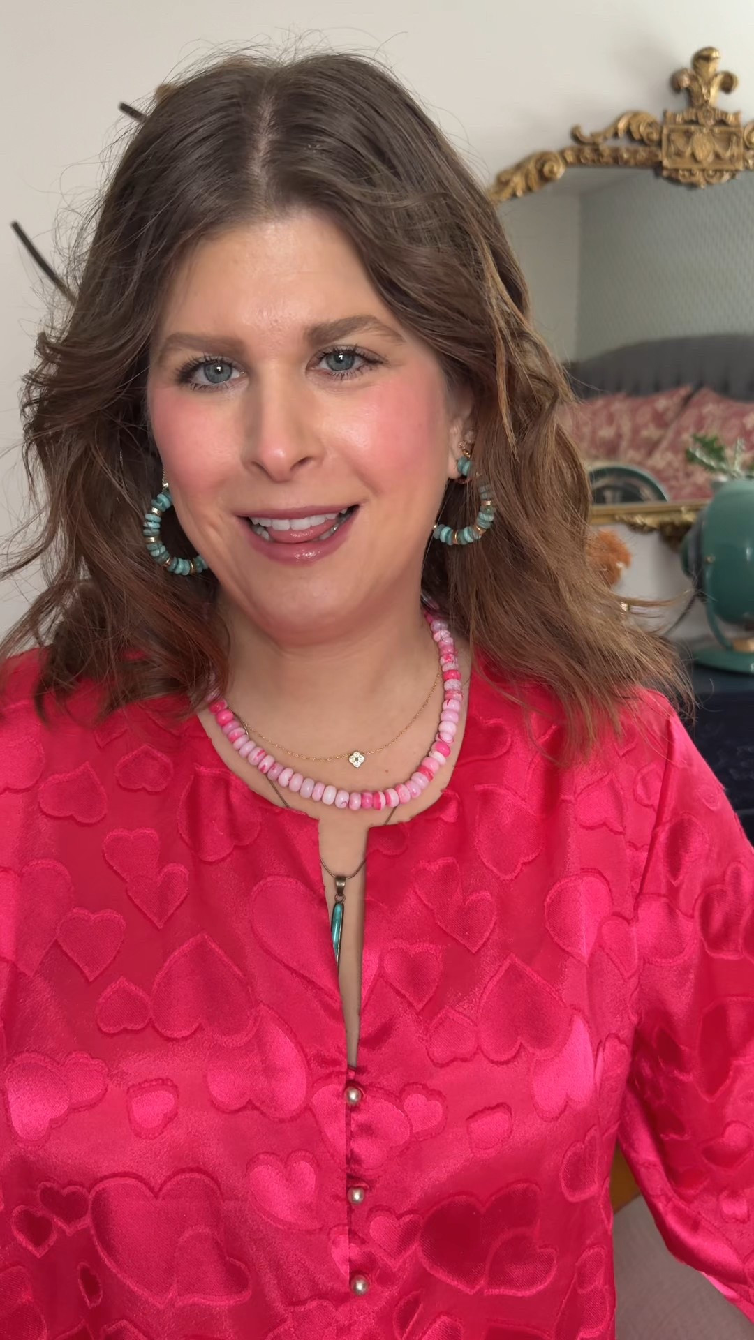 Loving this pink and turquoise color combo! A fun brooch for the purse. Easy errands outfit 



#LTKgrwm #LTKootd #LTKHoliday